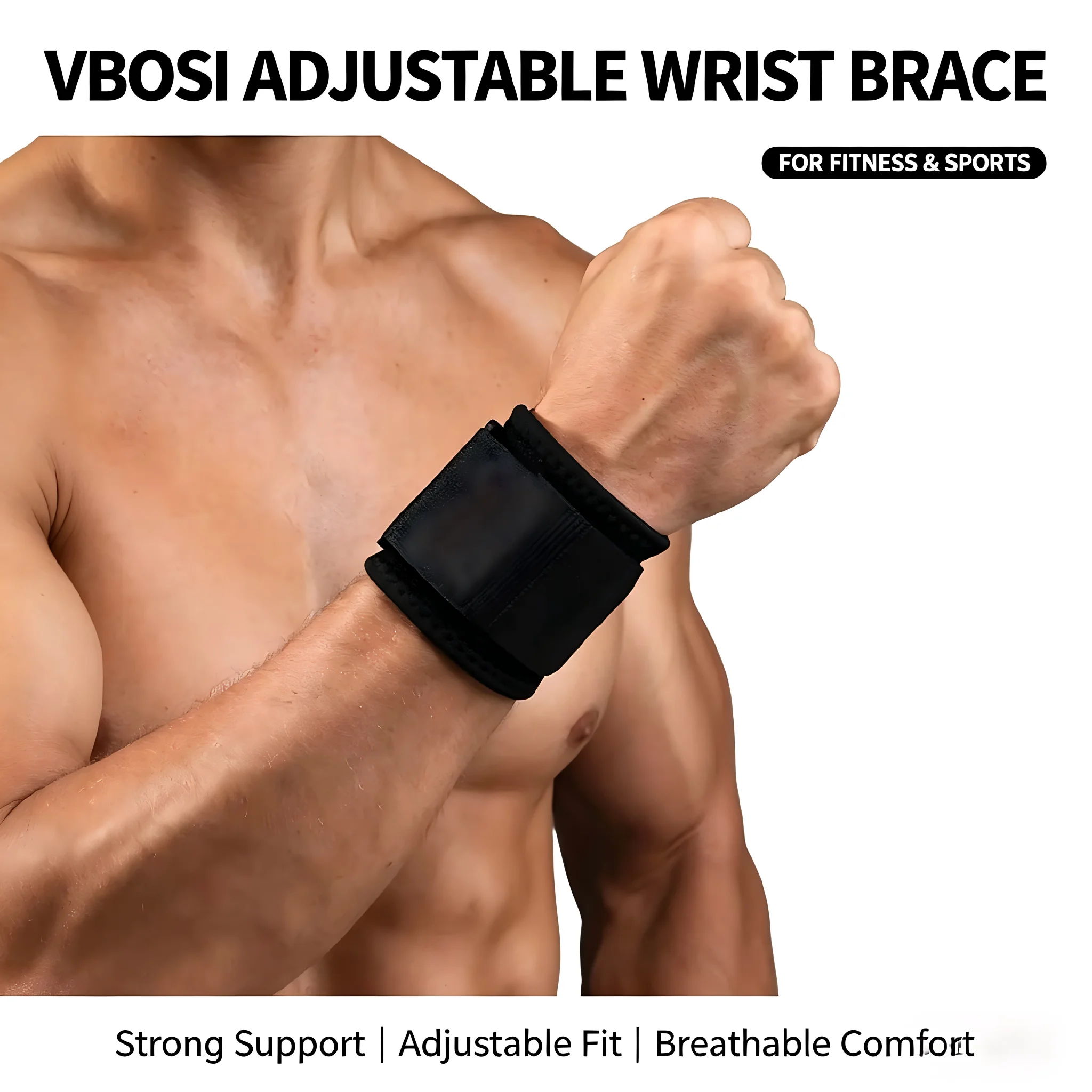 Wrist Wrap Support - Professional Breathable Wrist Wraps for Lifting,