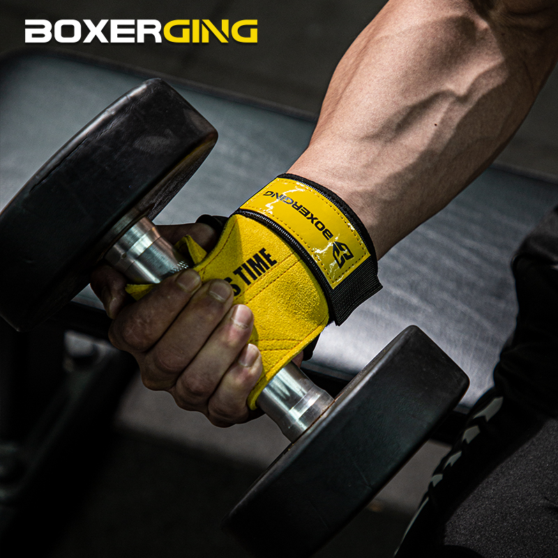 Cowhide Gym Gloves Grips Anti- - đánh giá và giá Crossfit Workout Gear