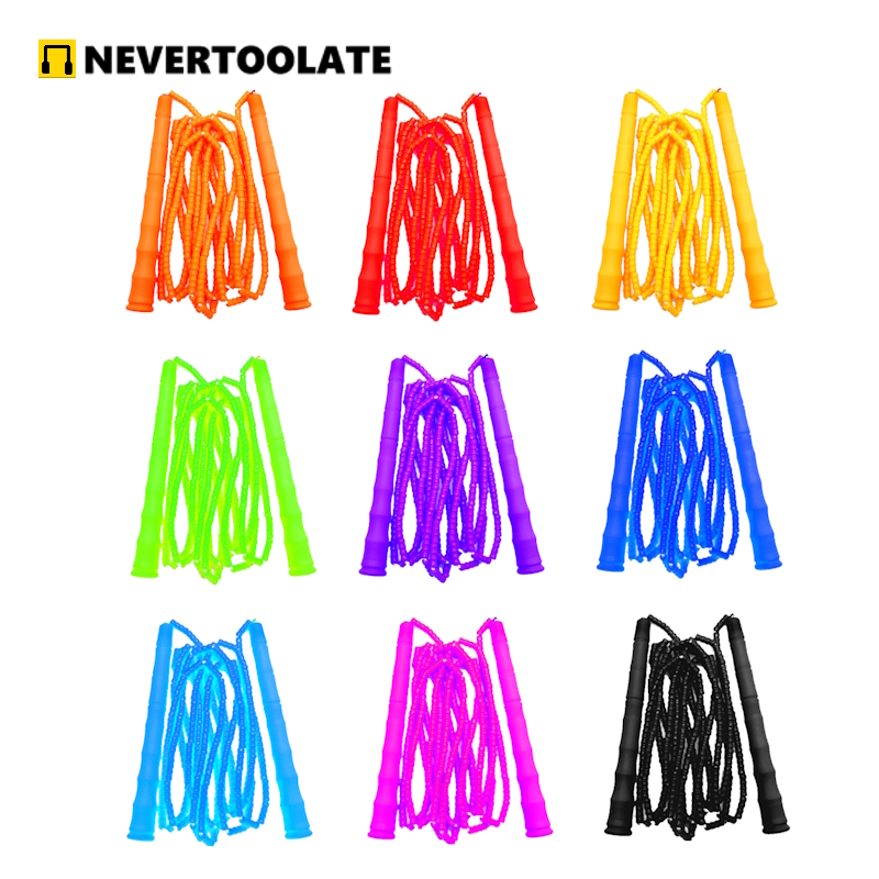 NEVERTOOLATE NO LOGO PVC beads - đánh giá và giá Skipping Rope Pvc